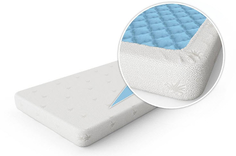 Простыня на резинке Aura 180 x 200 см хлопок белый