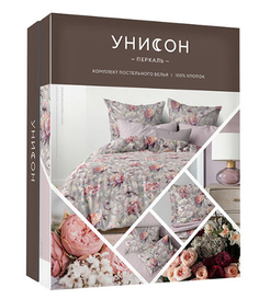 Комплект постельного белья Unison Geisha перкаль двуспальное Унисон