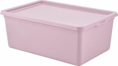 Ящик Plast Team Helsinki с крышкой лиловый 10 л 37,5 х 25,5 х 15 см