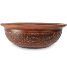 Миска Дачная Большая Вьюнок декор, 1,1л Солнечногорская керамика