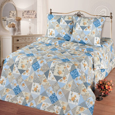 Комплект постельного белья 2 спальный с европростыней Лоскутная мозаика АРТПОСТЕЛЬ 227367