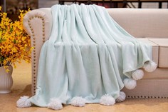 Плед "Fluffy ball", 220х240 см, цвет изумруд Sofi dе Marko