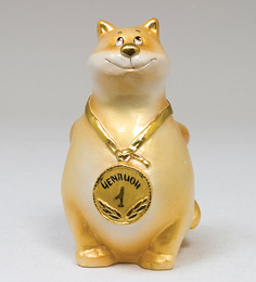 Копилка гипсовая "Кот с медалью" Art East 15804