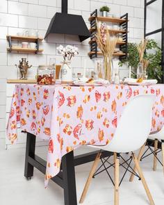 Скатерть на стол из рогожки "Всё себе" Чайный восторг 150 х 180