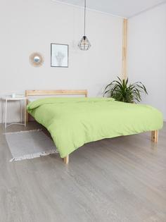 Пододеяльник на молнии трикотаж "Всё себе" Салатовый 2-спальный