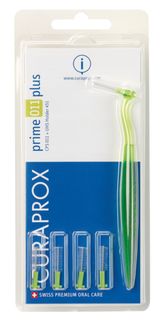 Curaprox CPS 11 Prime Plus набор ершиков 1.1 - 5.0 мм UHS 451 зеленый держатель