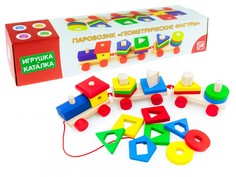 Паровозик-каталка "Геометрические фигуры" АНДАНТЕ