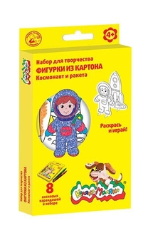 Набор для творчества "Космонавт и ракета", формат А5, Каляка-Маляка ФАРМ