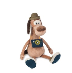 Мягкая игрушка "Пёс Барбос с фотоаппаратом", 28 см Maxitoys