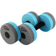 Аквагантель AquaFitness Larsen YP-27B (2шт) средней сопротивляемости графит/бирюз.