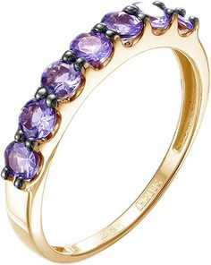 Кольцо из желтого золота с танзанитом р.17.5 Империал K0756-308 Imperial