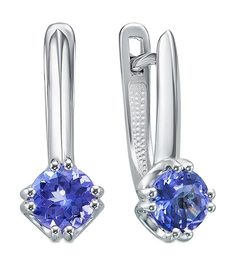 Серьги из белого золота с танзанитом Империал S1171-208 Imperial
