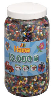 Бусинки для термомозаики Hama 13000 шт. 22 цв. 211-67