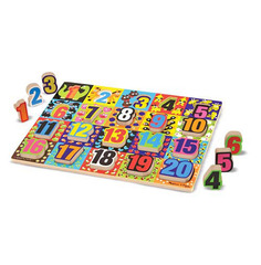 Мои первые пазлы Гигантские цифры (объем., 20 эл.) Melissa & Doug