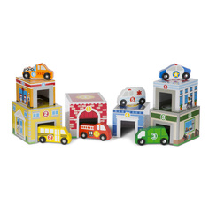 Melissa&Doug Набор Классические игрушки – Гаражи сортировщики 3576_md