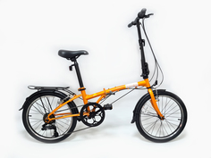 Велосипед DAHON Dream D6 складной, Orange. Крылья, багажник, подножка