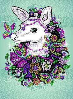 Мозаика из пайеток Sequin Art Волшебная лань 1811