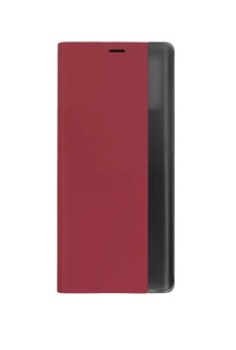 Чехол Zibelino Clear View Activ для Samsung S20 FE (красный) с магнитом