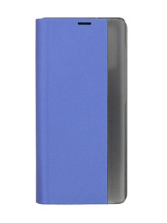 Чехол Zibelino Clear View Activ для Samsung Note 20 (синий) с магнитом
