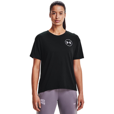 Футболка женская Under Armour IWD Graphic SS Tee черная LG