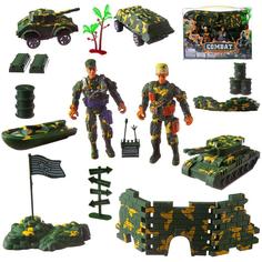 Игровой набор Junfa с солдатиками и аксессуарами, в прозрачной коробке PC618-17