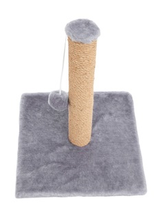 Когтеточка AMARO HOME джутовая с игрушкой 35х35х48