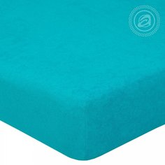 Простынь на резинке 180х200 (борт 20 см) махровая Незабудка АРТПОСТЕЛЬ