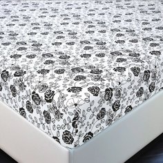 Простынь на резинке 160х200 (борт 20 см) трикотажная Роза АРТПОСТЕЛЬ