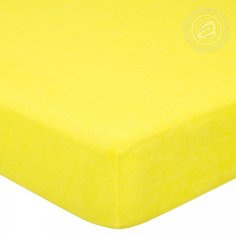 Простынь на резинке 180х200 (борт 20 см) махровая Лимон АРТПОСТЕЛЬ
