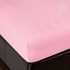 Простынь на резинке 180х200 (борт 20 см) трикотажная Брусника АРТПОСТЕЛЬ
