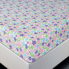 Простынь на резинке 140х200 (борт 20 см) трикотажная Полянка АРТПОСТЕЛЬ