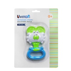 Погремушка-прорезыватель Крабик , цвет: зеленый Uviton