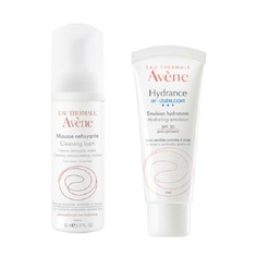 Набор для лица Avene ГИДРАНС UV РИШ Насыщенный крем SPF 30 40 мл + Очищающая пенка 50 мл