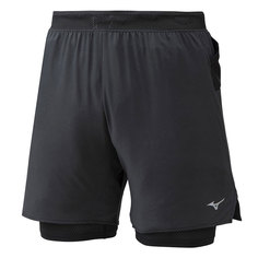 Спортивные шорты мужские Mizuno ER 7.5 2in1 Short черный S