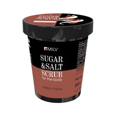 Сахарно-солевой скраб MILV для тела Energy Touch, 250 г