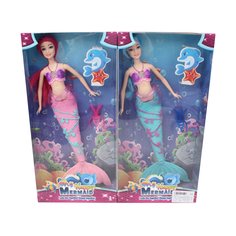 Кукла Наша Игрушка Русалка, свет, звук, 28 см, 1 предмет, блистер YX206A