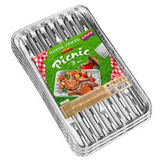 Лотки-гриль одноразовые Picnic для жарки, 3 шт. Avikomp