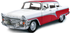 Коллекционная металическая машинка Autogrand ГАЗ-13 Чайка, инерционная, красно-бордовый