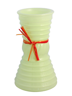 Ваза NiNaGlass _92-004-19 см. Ваза Грейси проз.крш.лайм опак.с лентой