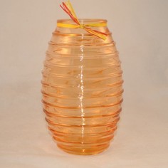 Ваза NiNaGlass _92-002-20 см. Ваза Лайт проз.крш.орж.с лентой