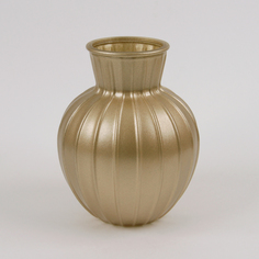 Ваза NiNaGlass 92-001 Ваза Белла проз.крш.зол.металлик. h195 (И)