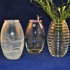 Ваза NiNaGlass _92-002-1-20 см. Ваза Лайт алеб.