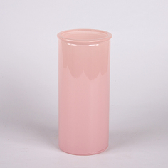 Ваза NiNaGlass 92-007-1 Ваза проз.крш.нежно.роз.флуор.опак.h195 (И)