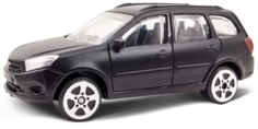 Коллекционная пластиковая машинка Autogrand Lada Granta Cross 1:60, черная