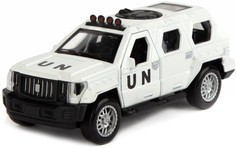 Коллекционная машинка Autogrand BATTLE ARSENAL CAR военный, со св. и зв. 1:34 белый