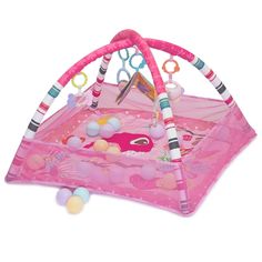 Развивающий коврик для новорожденного с игрушками NUОВI В-FКID-Р (Розовый) Fun Kids