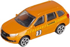 Коллекционная пластиковая машинка Autogrand Lada Granta Cross 1/60, оранжевый