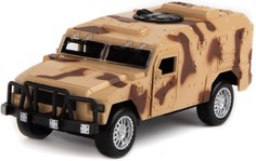 Коллекционная машинка Autogrand BATTLE ARSENAL CAR военный, со св. и зв., 1:34 коричневый