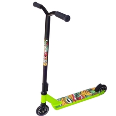 Самокат трюковой Street Hit Master с алюминиевыми колесами, зеленый