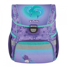 Ранец школьный Herlitz Loop Dolphins, Дельфин, фиолетовый
